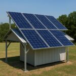 shed mounted solar structure